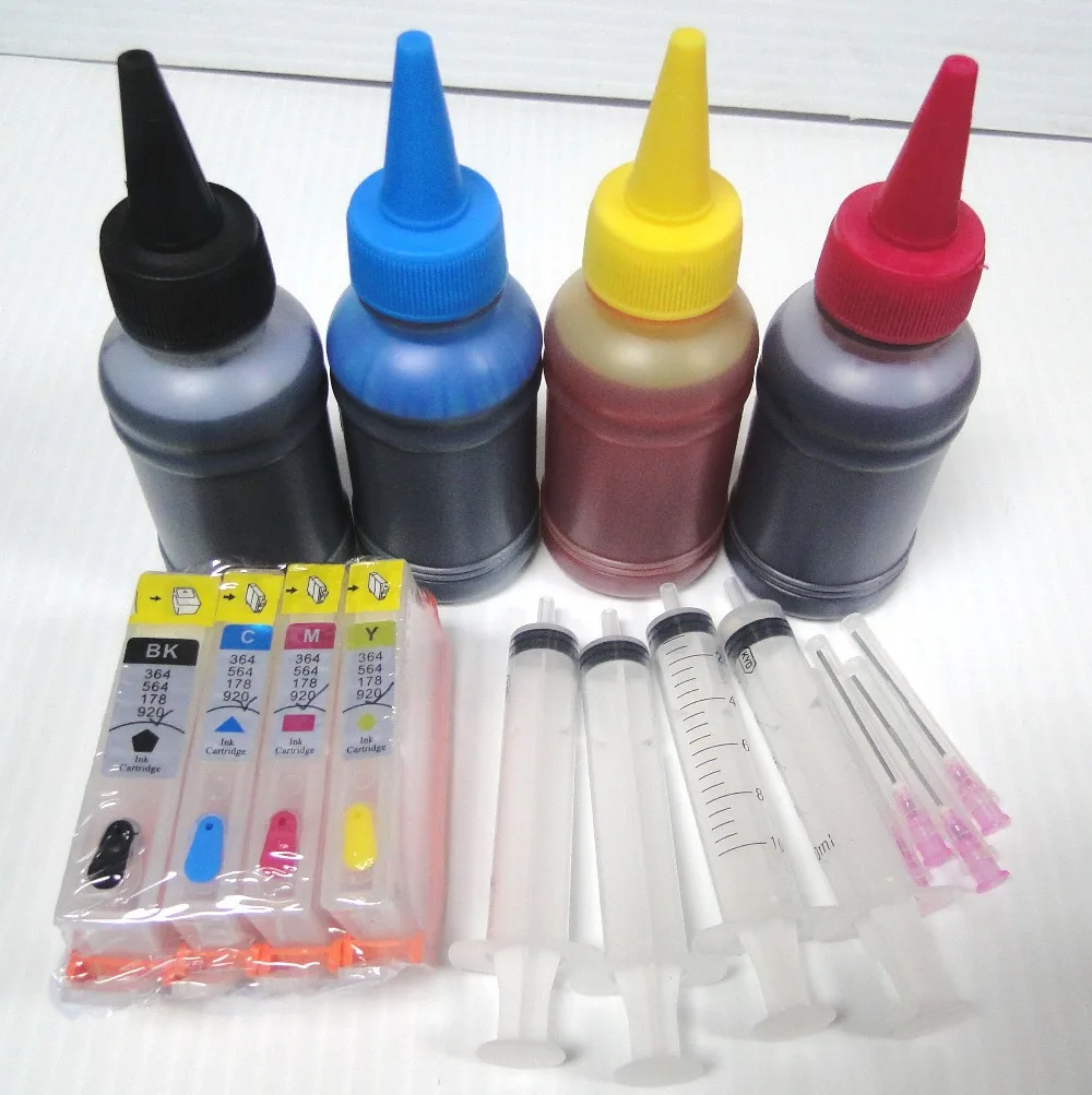 

for hp 920 hp920 refill cartridge for HP Officejet 6000 6500 E709c E709 7000 7500 with ARC chip 4*100ml ink