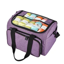 Sewing Supplies Yarn Storage Bag Handbag Yarn Organizer For All Crochet Knitting Accessory Crochet Bag For Yarn Storage