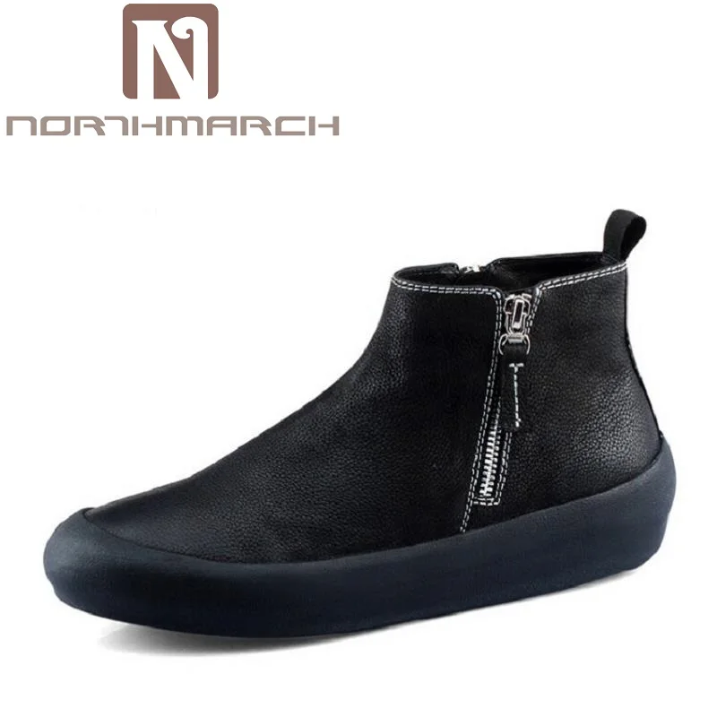 

NORTHMARCH Handmade Men Genuine Leather Winter Boots High Quality Brand Men Shoes Casual Ankle Boots For Men Botas Masculinas