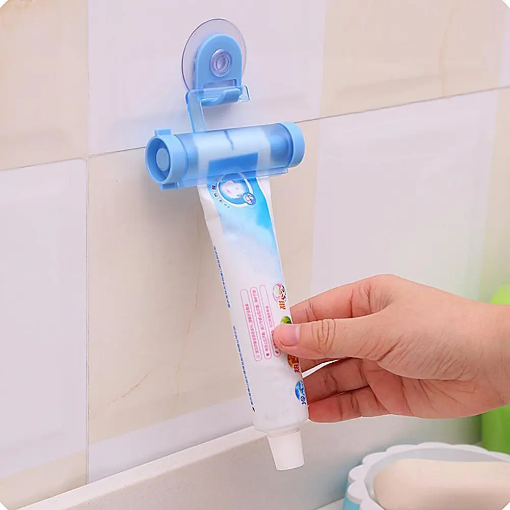 Rolling Tube Toothpaste Squeezer Holder Convenient Toothpaste Dispenser Tube Partner Sucker Hanging Holder Bathroom Accessories Rolling Tube Toothpaste Squeezer Holder Convenient Toothpaste Dispenser Tube Partner Sucker Hanging Holder Bathroom Accessories