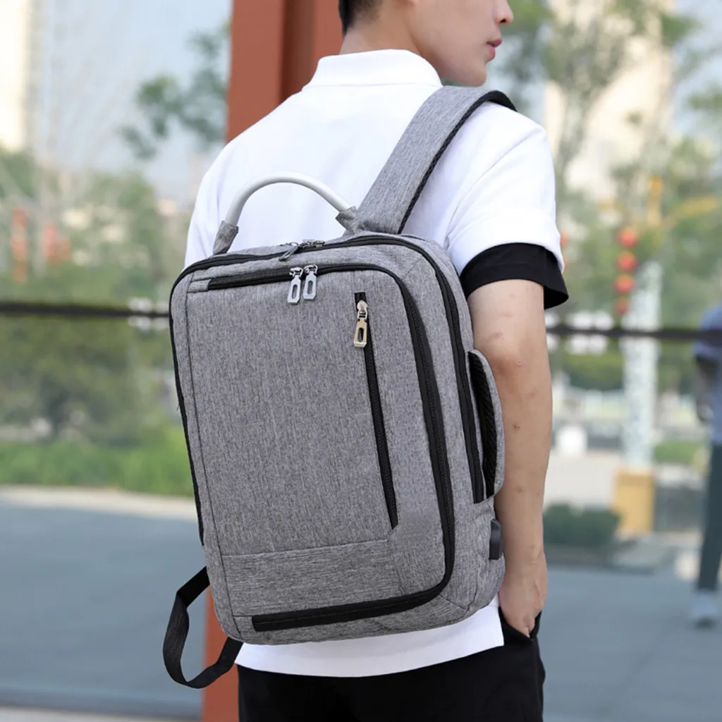 OCARDIAN, модный мужской рюкзак для ноутбука, usb зарядка, рюкзаки для компьютера, повседневные стильные сумки, большая мужская деловая дорожная сумка 6J12