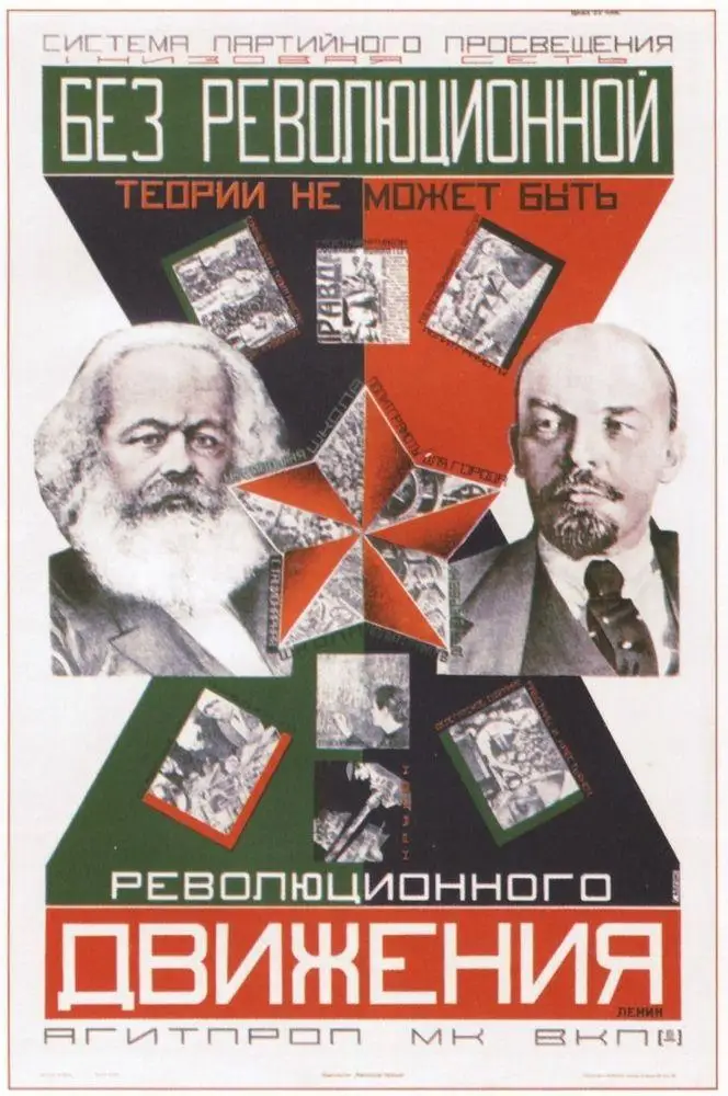 Россия советский СССР Ленин социализм пропагандистская винтажная наклейка из