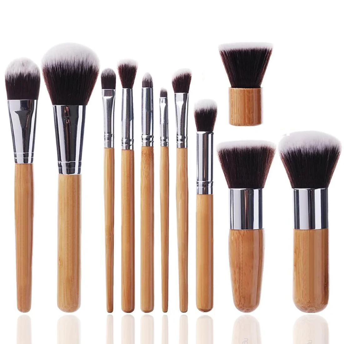 11pcs Kabuki Makeup Brush Foundation Blending Blush Concealer Eye Face