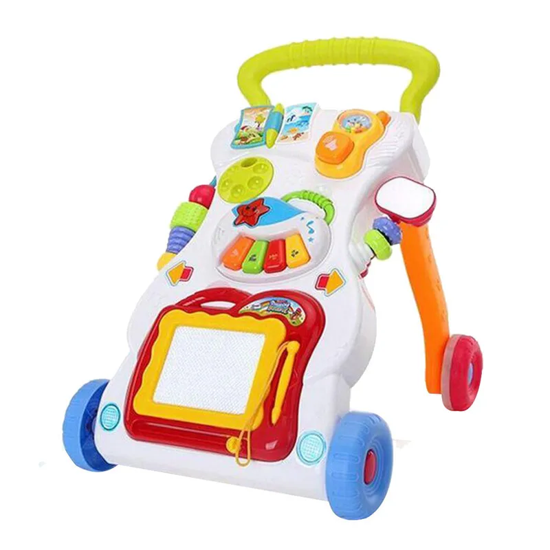Baby Kids Cartoon Walker Stroller Multifunctional Baby Toddler Musical Toy toddler backpack #4J19 (1)