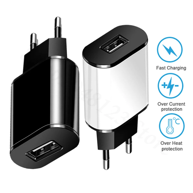 5V 2A Quick USB Chargers Digital Cables Universal Mobile Phone Charger