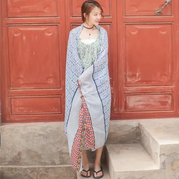 

Geometric border print detachable twill cotton scarf shawl female cotton bufanda mujer invierno foulard blanket scarf 2019