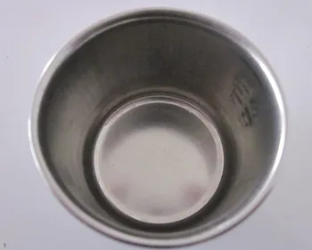 

2pcs 304 medical stainless steel medication cup small cup theseeggs measuring cup 40ml with scale
