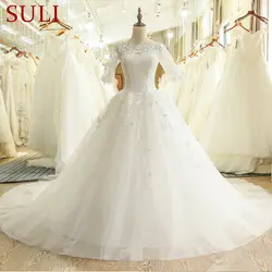 SL-434 индивидуальный заказ Китай Винтаж бальное платье свадебное 2017