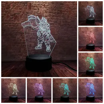 

Naruto Anime Figma 3D Illusion Nightlight LED 7 Colors Changing Light Desk Lamp Japan Momochi Zabuza Figma Model Toys