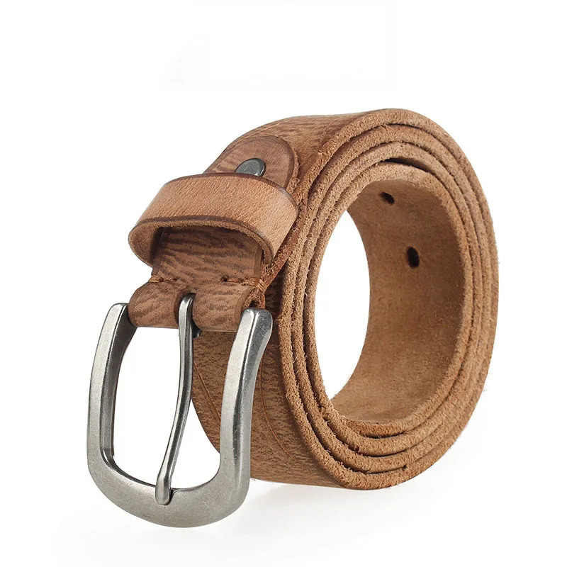 Cinturón genuino hecho a mano, cinturones tela vaquera para hombre, diseño de marca, correa para hombre, color negro, piel de vaca de buena calidad|genuine leather belt men|men jeans beltbrand