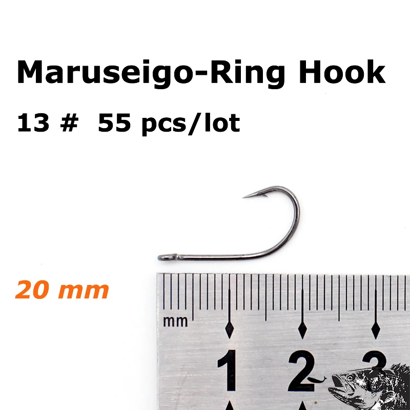 Рыболовный крючок из высокоуглеродистой стали для окуня, дропшиппинг, Maruseigo-кольцевой крючок, 8 разных размеров, рыболовные крючки колючие крючки для ловли карпа - Цвет: HOOK 13