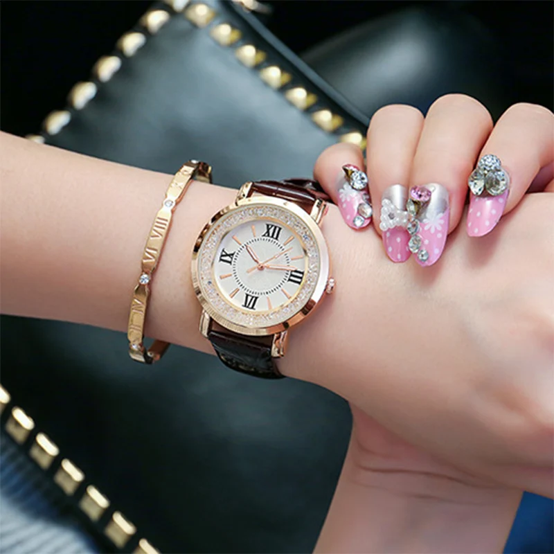 2017 New Fashion Simple Wrist font b Watch b font Women Thin Quartz Wristwatch Minimalist Ladies