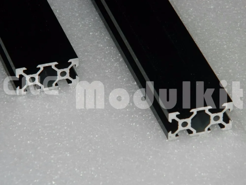 

2040V-slot Aluminum Profile CNC Router Black 2040 V-slot Frame Extrusion Free Cutting Device Equipment Construction CNC MODULKIT