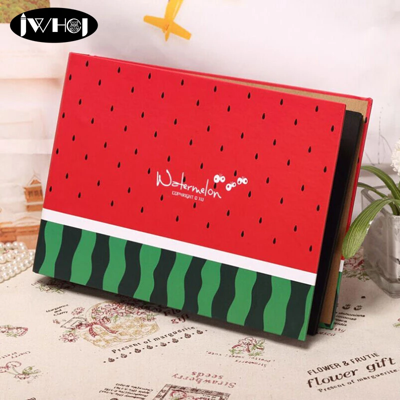 クリエイティブ 10 インチスイカフォトアルバム結婚式 Childrend 家族メモリーレコードアルバム Diy 手作りスティッキタイプスクラップブッキング Photo Albums Aliexpress