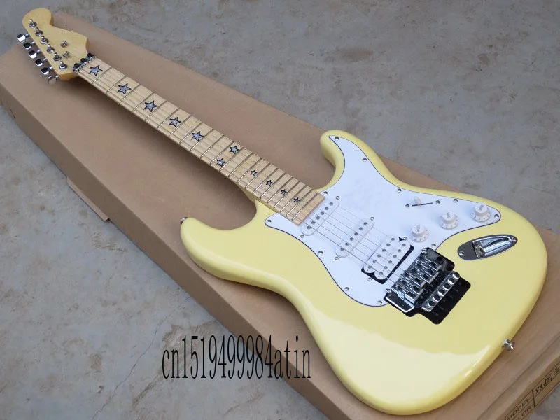Free shipping new ST stratocaster electric guitar fretboard pentagram double roll | Спорт и развлечения