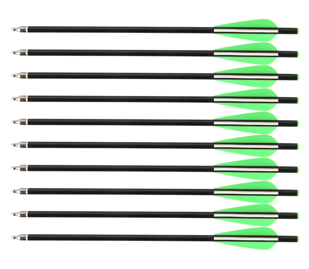 Musen 17/20 дюймовый Стекловолоконный стрелы арбалета с диаметром 8 мм сменные наконечники для стрельбы из лука/стрельбы