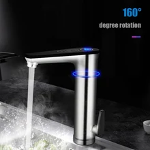 

Tankless Electric Water Heater 220V Electric Faucet Hot Boiler Water Electric Heating Tap Element with Temperature Display