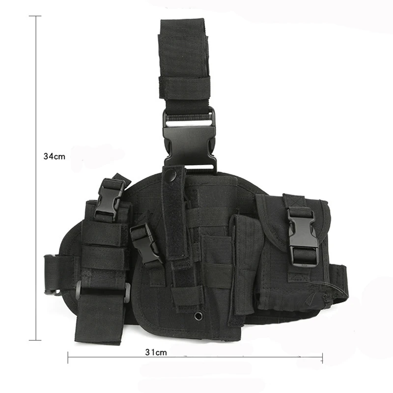 Открытый охотничий Водонепроницаемый Военный Тактический обмотка бедра комбинированная ножка пистолет кобура Чехол быстросъемная пряжка