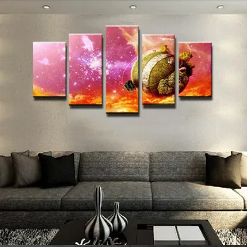 

Top-Rated Canvas Print 5 Piece Dragon Ball Modular Pictures Wall Artwork Picture Home Decoration Living Room Animation Poster