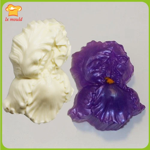 

2017 LX-MOLD Iris Flower Plastic Soap Mold Soap Silicone Mold Candle Mold