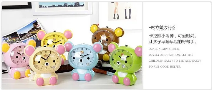 1 шт. Kawaii San X Rilakkuma lazy Bear Настольный будильник с большой головой Размер 6 цветов в