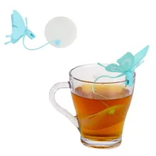 Силиконовый чайный ситечко бабочка чайный пакетик фильтр ситечко для заваривания чая a804