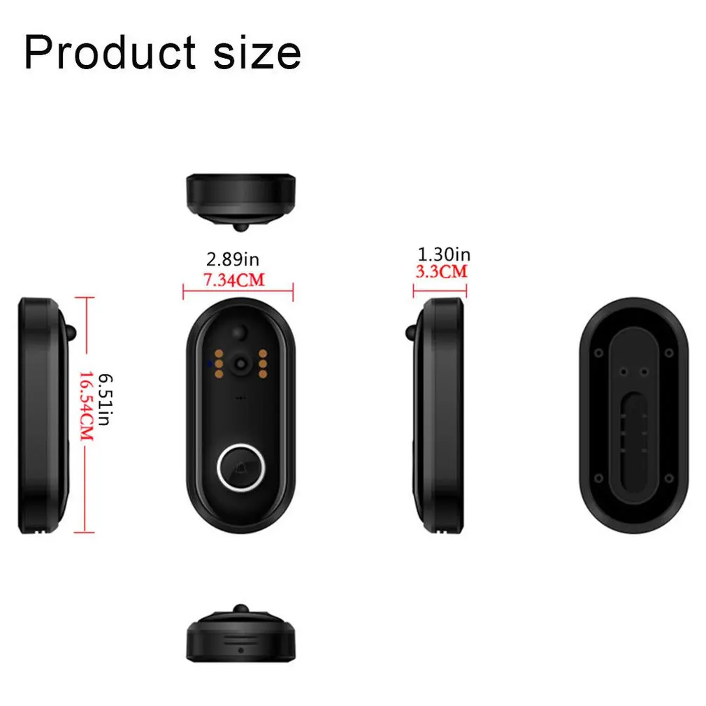 720P Wireless Doorbell Camera WiFi Video Door Intercom IR Security Bell Phone 720P Wireless Doorbell Camera WiFi Video Door Intercom IR Security Bell Phone