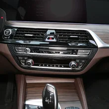 Для BMW 5 серии имитация углеродного волокна интерьер центральной консоли украшения 530l i540li 528li G30/G38 центральный контроль CD панель