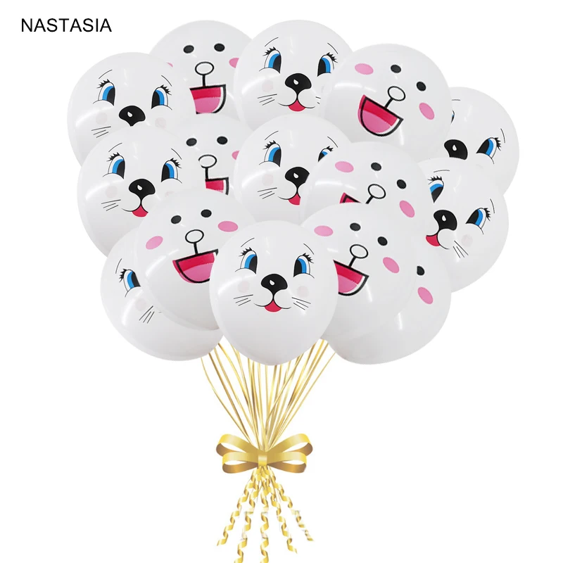 

NASTASIA 10pcs/lot cartoon expression latex balloon 12inch theme party for kid baby shower Birthday party Decoration supplies