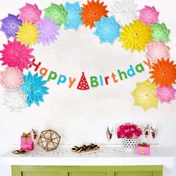 

DIY Half Made Giant Artificial Paper Flower Wedding Party Backdrop Wall Decoration Large Paper Flowers Head Photography Props