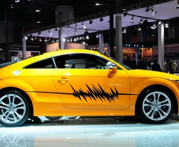 

Car Electrocardiog Pattern 81'' Door Decal for TT Vinyl Side Stickers ZC863