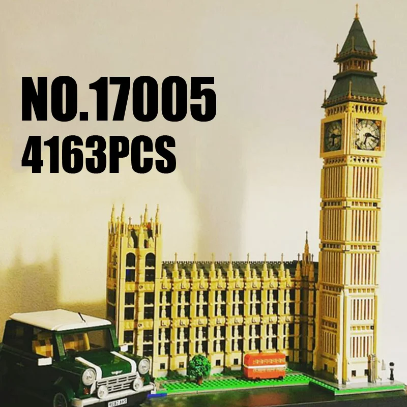 

Lepin Creator Expert 17005 4163PCS Big Ben Elizabeth Tower Sets Model Building Kits Blocks Bricks Toys Kids Compatible 10253