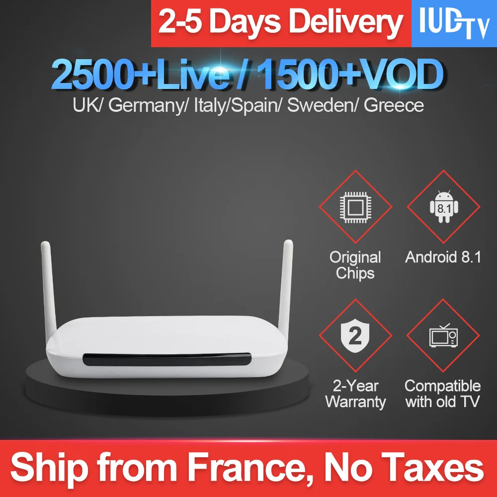 IPTV Sweden IUDTV Subscription 1 Year Android 8.1 Smart TV Box IPTV Europe Italy Spain UK Germany Netherlands Portugal IPTV Box IPTV Sweden IUDTV Subscription 1 Year Android 8.1 Smart TV Box IPTV Europe Italy Spain UK Germany Netherlands Portugal IPTV Box