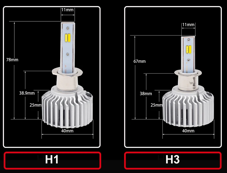 Uttril H4 H7 светодиодный Автомобильные фары 9005 H11 H8 H9 HB1 HB3 9006 9007 880 фар автомобиля 881 3000K 4300K 6500K Canbus противотуманная фара 8000LM 12V