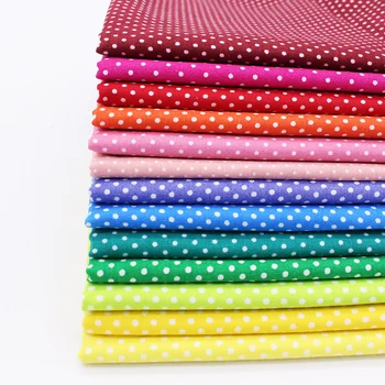 

Dot Cotton Fabric Sewing Tilda Fabrics For Patchwork Fabric Tissus Cotton Home Textile Woven Telas Tecido Scrap Fabric 24*24cm