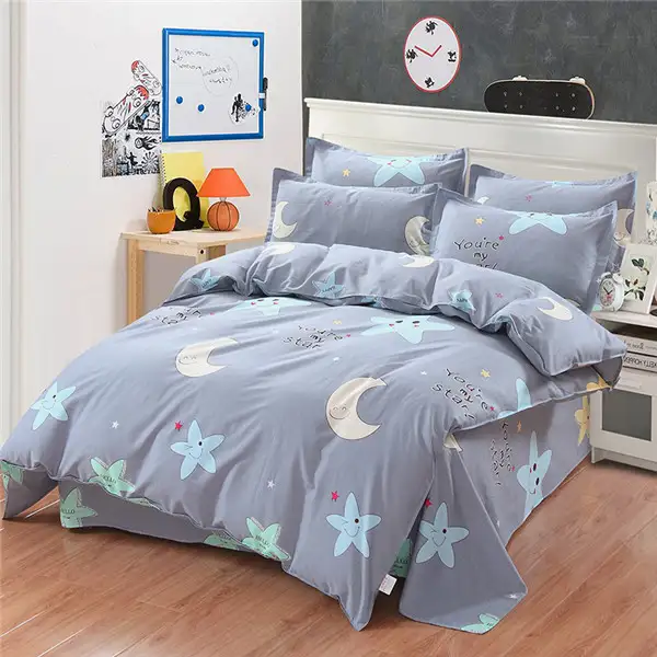 Star Moon Beddding Set Quilt Cover Duvet Cover Bed Sheet Pillow