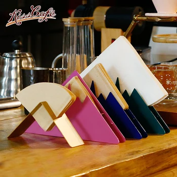 

Stainless Steel Coffee V60 Filter Paper Holder Cafe Filters Dispenser Rack Shelf Storage Paper Tissue Box Shelf Coffee Tool