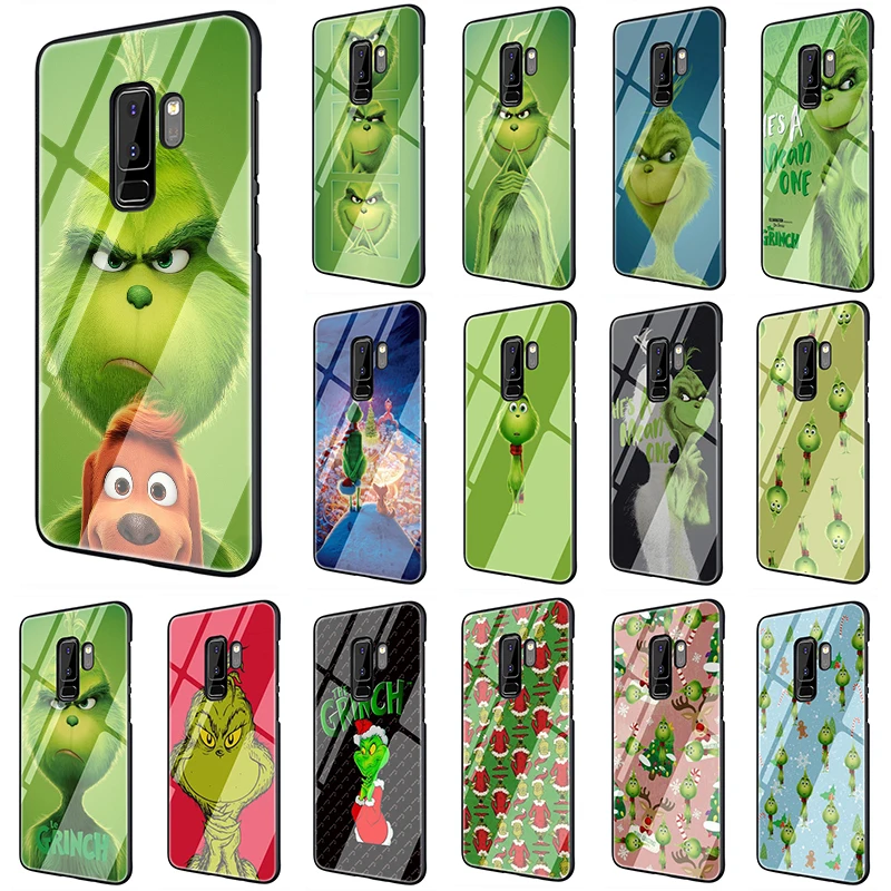 

Green Grinch Tempered Glass soft phone case for Samsung Galaxy S7 Edge S8 S9 S10 Note 8 9 10 Plus A10 A20 A30 A40 A50 A60 A70