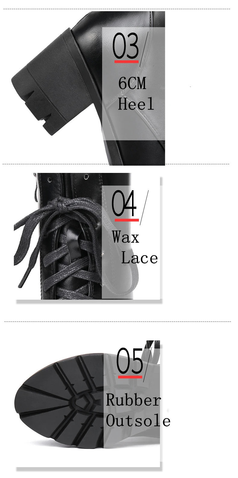 RQFF Brand Ankle Boots Women With Box Big size34-43 Fur Shoes Woman Winter Leather Plush High Heel Boot Female Ladies Black Shoe (16)