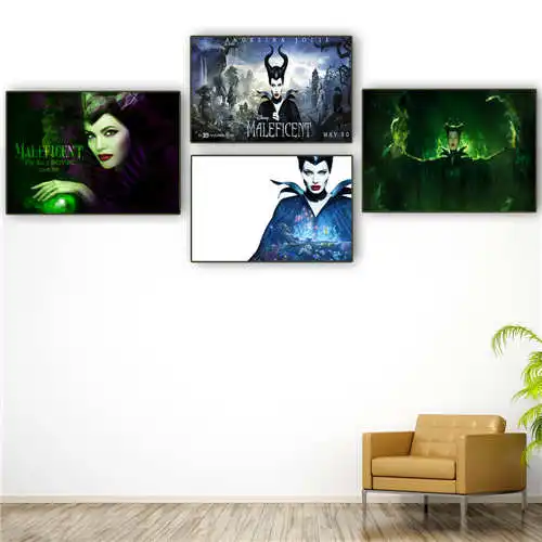 

Custom Canvas Poster Maleficent live Printing Posters Cloth Fabric Wall Art Pictures For Living Room Decor#18-12-05-H-06-283