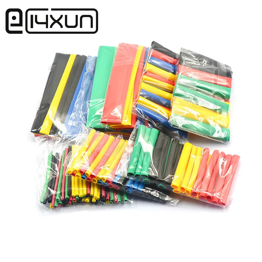 8 Type Black Heat Shrinkable Tube ratio 2:1 DIY Repair Wire Data Line Plug Electronic Component Protection 4 Color | Обустройство