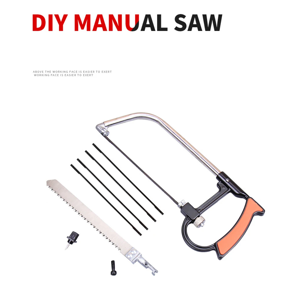 

7Pcs Outdoor DIY Metal Hacksaw Set Multi-functional Woodworking Steel Portable Manual Mini Hand Tool Easy To Use Hardware Magic