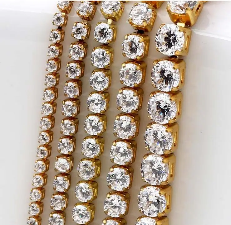 

Free Shipping 5yards SS4 Crystal Rhinestone Trim, Rhinestone Applique, Wedding Applique,Rhinestone Chain NTONG008
