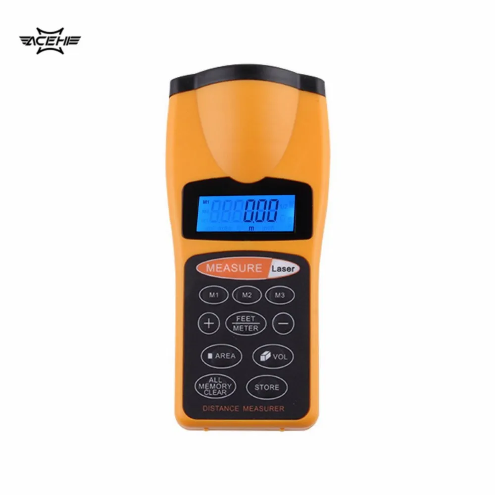 Laser Distance Meter Professional Durable Ultrasonic Distance Measurer Area Volum Laser Designator LCD Night Light backlight