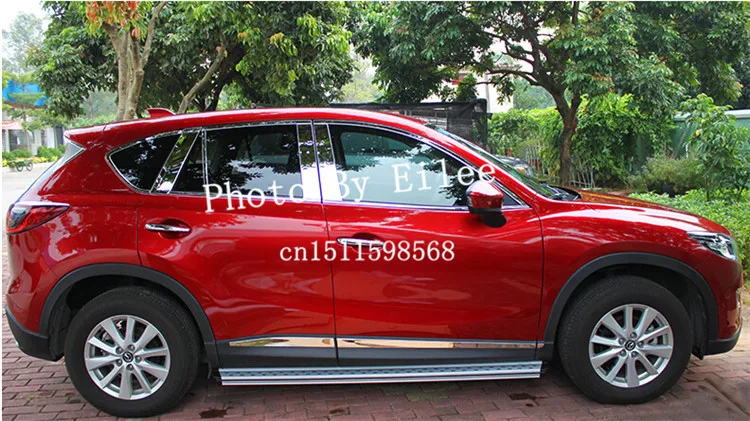 Алюминий Бег шаг в сторону доски Нерф Бар подходит для Mazda CX-5 2012 2013