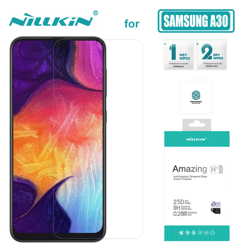 

for Samsung Galaxy A71 A51 A50 A30 Glass Nillkin H+Pro Tempered Glass Screen Protector For Samsung A90 A70 A80 A50 A30 A10 Glass