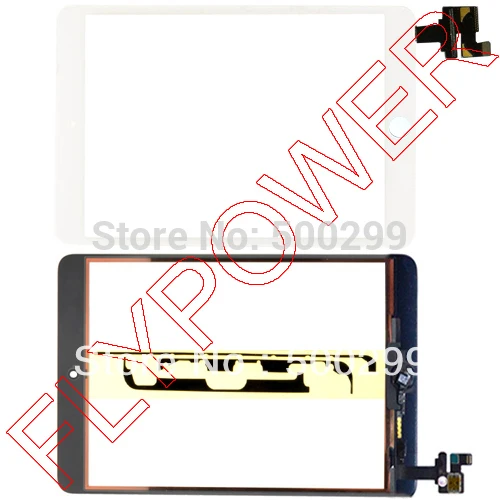 100% гарантия Белый планшета Сенсорный экран с IC Connector & HOME FLEX Ассамблеи + наклейка