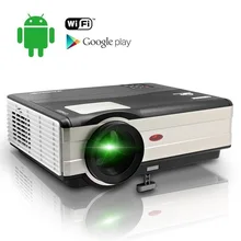 CAIWEI Android WIFI Digital Smart Home Theater Projector Game Proyector Support HD 1080P 4000 Lumens for