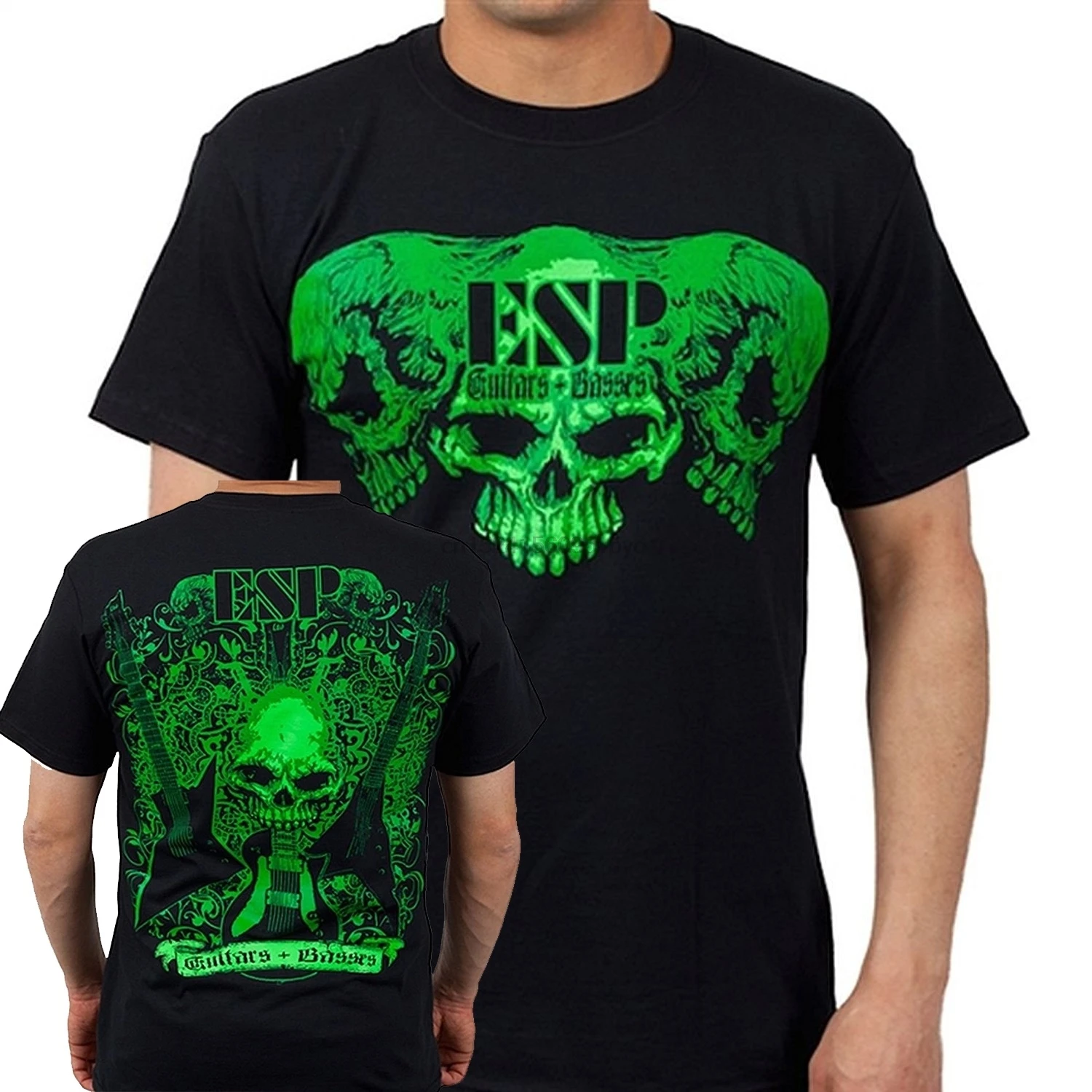 

ESP Guitars - Mens T-Shirt Summer Fashion Round Neck Tops Black Size S-4XL
