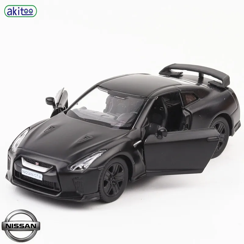 

akitoo Nissan GTR alloy car model simulation car toy ornaments pull back car #2433